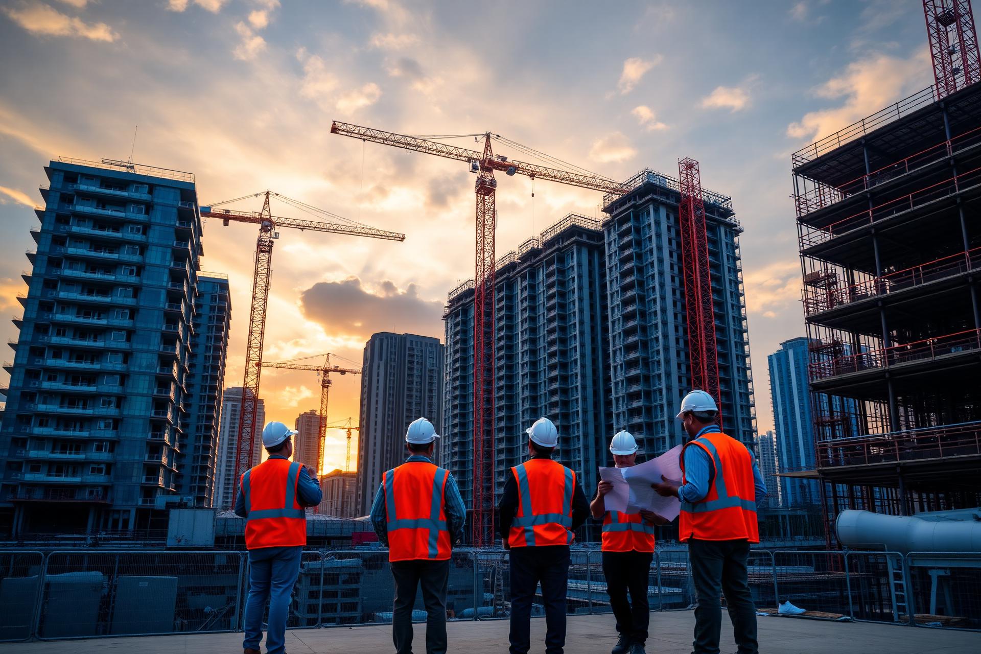 Construction site in Singapore
